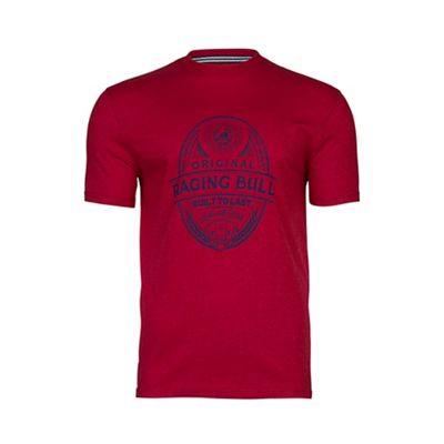 Raging Bull Rugby Ball Print T/Shirt